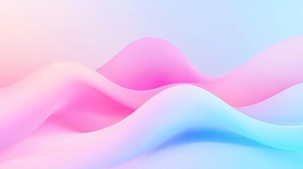 Poster - Electric Blue and Pink Glitch Waves, vibrant abstract design featuring fluid shapes, dynamic colors, futuristic pop art influence, cool neon palette, geometric elements.