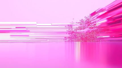 Poster - Neon Matrix Glitch Art, vibrant and surreal matrix code, abstract glitches, pop art influence, clean geometric style, cool neon color palette, striking visual elements.