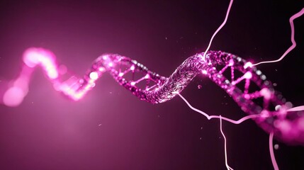 Poster - Dna structure visualization laboratory scientific illustration biotechnology environment close-up view genetic research concept