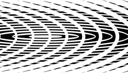Poster - Black and white dynamic wavy pattern for sporty background. Easily resized and recoloured at your discretion. Vector Format Illustration 