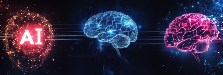 Poster - Innovative graphic layouts showcasing artificial intelligence concepts and neural networks