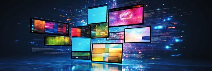 Poster - Creative graphic layouts showcasing vibrant designs for advertising campaigns and promotions