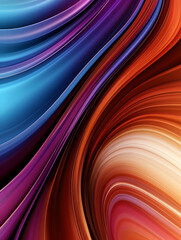 Wall Mural - Abstract swirls background with bold colors, suitable for wallpaper or design element for creative projects