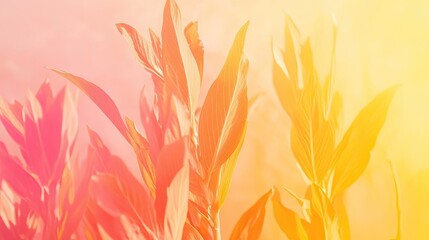 Poster - Colorful gradient with bright yellows blending into warm oranges, creating a cheerful, modern aesthetic.
