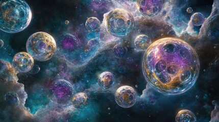 Poster - Multiple dynamic layers of geometric shapes interacting in space, giving a futuristic, tech-inspired visual.