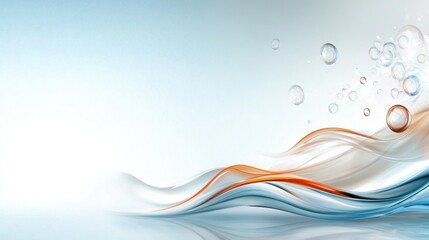 Aufkleber - Smooth Glossy Water Waves Background