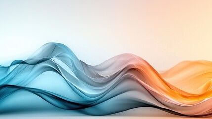 Poster - Smooth Waves with Glossy Soft Background