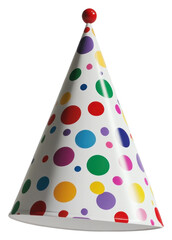 Wall Mural - PNG Party hat colorful polka dot.