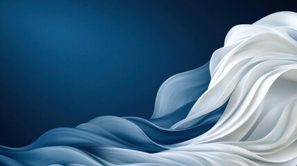 Poster - Elegant Swirling Filigree Line Art Background