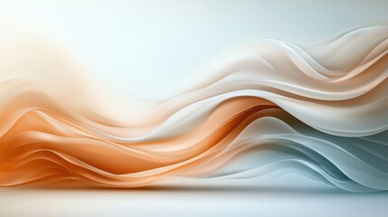 Poster - Elegant Swirling Line Art Background