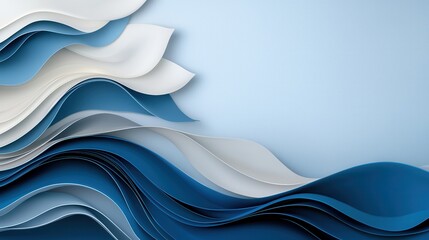 Poster - Elegant Flowing Waves in Smooth Gradient Design
