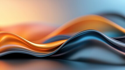 Poster - Vibrant Holographic Fluid Waves with Rainbow Colors