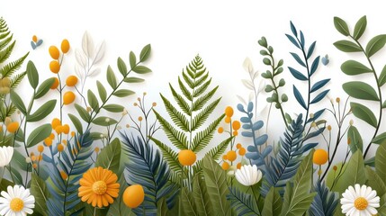 Poster - Vintage Botanical Hand-Drawn Illustration in Colors