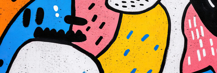 Poster - Abstract Colorful Shapes and Patterns Wall Painting
