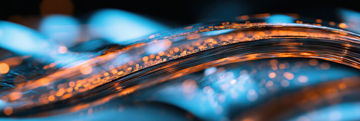 Poster - Abstract Image: Curvilinear Layers with Bokeh Illumination