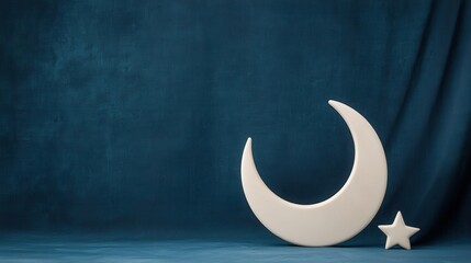 Poster - Lunar decor display home interior serene setting close-up view celestial theme