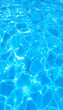 © Lola - Marble bright blue water river surface with ripples, natural water background, sticker style. with white shades
