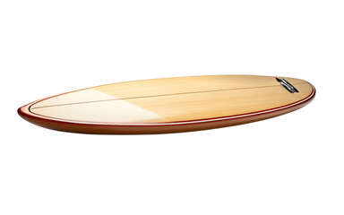 Poster - a high-quality surfboard with a waxed surface, isolated on a empty plain background