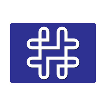 Web line modern color full logo design