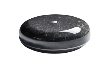 Aufkleber - A modern curling stone with a polished granite finish, isolated on a empty plain background