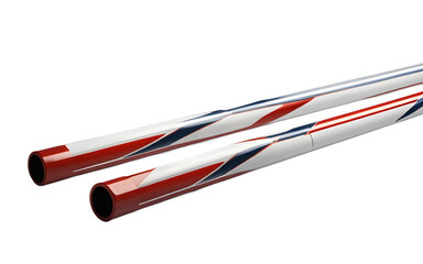 Leinwandbilder - A pair of professional pole vault poles, isolated on a empty plain background