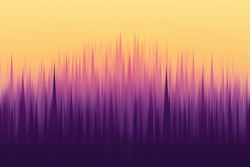 Wall Mural - Vibrant gradient pattern with spikes in purple and yellow shades