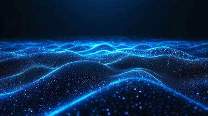abstract blue background with waves