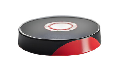Leinwandbilder - A professional roller hockey puck with a smooth surface, isolated on a empty plain background