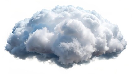 Wall Mural - Cumulus Cloud Isolated on White Background