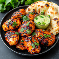 Sticker -  savory indian tandoori chicken