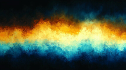 Wall Mural - Vibrant abstract waves of color blending harmoniously in a dynamic gradient. Generative AI