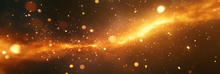 Fototapete - Dynamic burst of energy with abstract particles and light trails creating vibrant motion