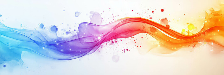 Leinwandbilder - Dynamic abstract splash of color creating an energetic atmosphere for banners and designs