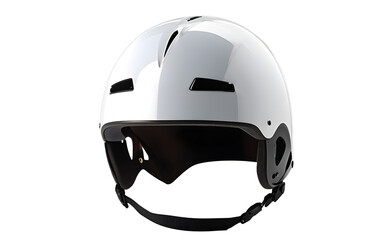 Aufkleber - A sleek, aerodynamic speed skating helmet, isolated on a empty plain background