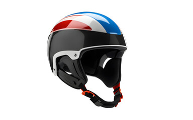 Aufkleber - A sleek, aerodynamic speed skating helmet, isolated on a empty plain background