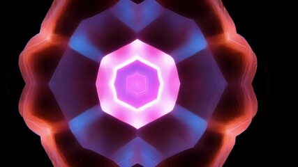 Fototapete - Glowing with vibrant neon lights, a complex digital network forms a futuristic abstract city, captivating viewers with its mesmerizing spectacle in the enveloping darkness