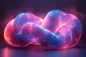 Poster - modern futuristic 3d background generated with ai