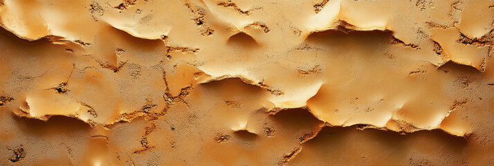 Poster - Bright amber cement wall texture with light orange background for visual appeal