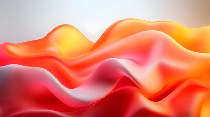 Poster - Abstract waves of vibrant colors create a fluid and dynamic background, perfect for modern designs and artistic projects.