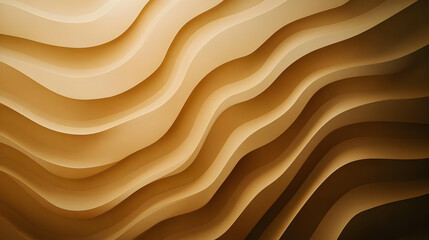 Poster - Abstract wavy pattern background in warm tones, creating a modern and elegant visual effect for creative projects.