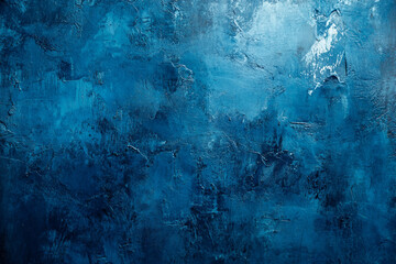 Poster - abstract blue marbled background made generative ai