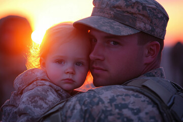 Wall Mural - Army Family