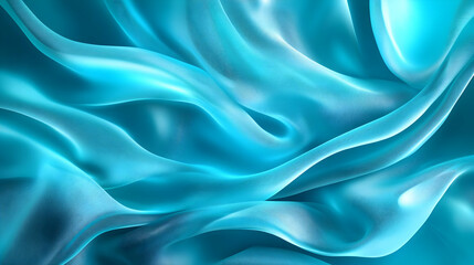 Poster - A mesmerizing abstract background of flowing blue fabric, conveying elegance and fluidity in design, perfect for creative projects.