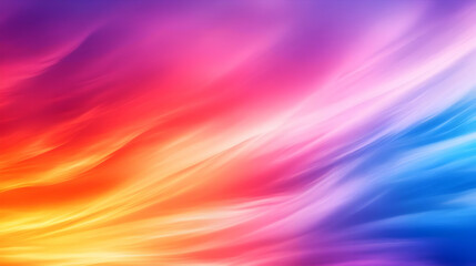 Poster - A vibrant abstract swirl of colors showcasing a blend of pink, blue, orange, and purple, creating a dynamic and captivating visual.