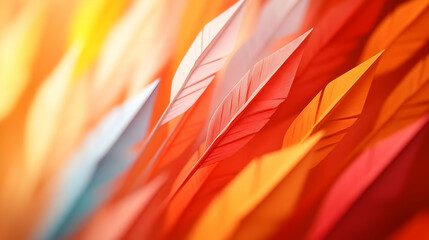 Poster - Colorful abstract paper texture featuring vibrant layered shapes, perfect for backgrounds or artistic designs.
