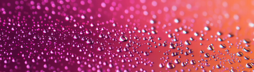 Poster - Uniformly arranged droplets on a bright background in a grid pattern for a modern design