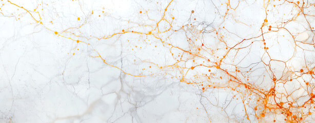 Poster - beautiful marble background with intricate patterns and vibrant orange lines. design features blend of soft colors and textures, creating visually appealing abstract composition