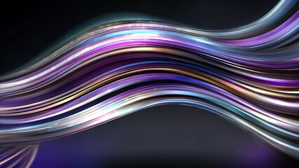 Poster - Abstract patterns intertwine with vibrant colors, showcasing captivating digital art in a dynamic display