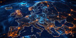 © Myimages - Bright Network Diagram: Trade Routes Within the European Union
