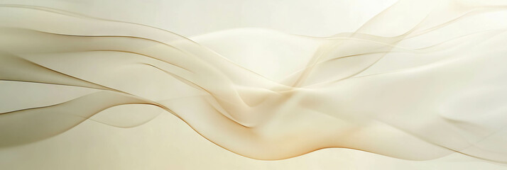 Poster - Flowing curves create a sense of grace and fluidity against a bright background